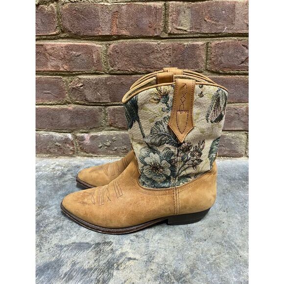 Seychelles Tan Leather Western Pointed Toe Boot Size 6 - Picture 4 of 9